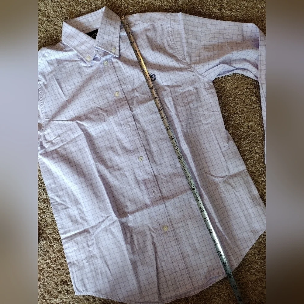 Ralph Lauren Youth Lavender Plaid Button Down Shirt NWOT